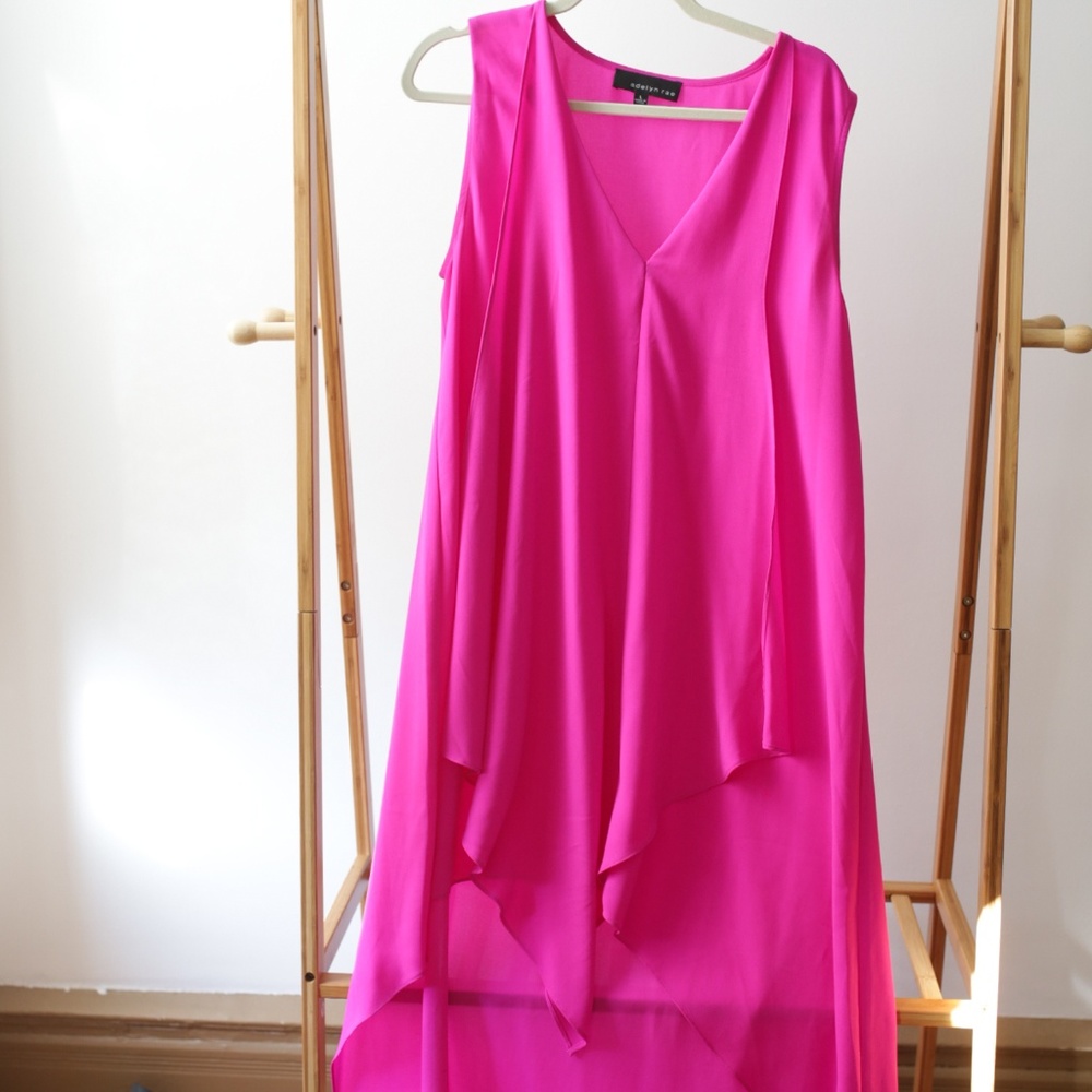 Adelyn Rae Ruffle High/Low Dress